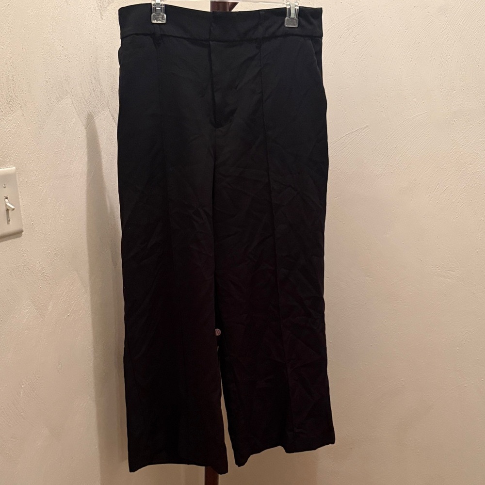 Ava & Viv Women's Black Wide-Leg Pants